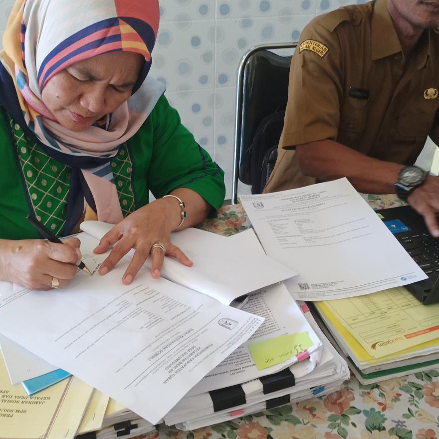 Monitoring DD dan ADD TIM Asistensi kecamatan Bancar